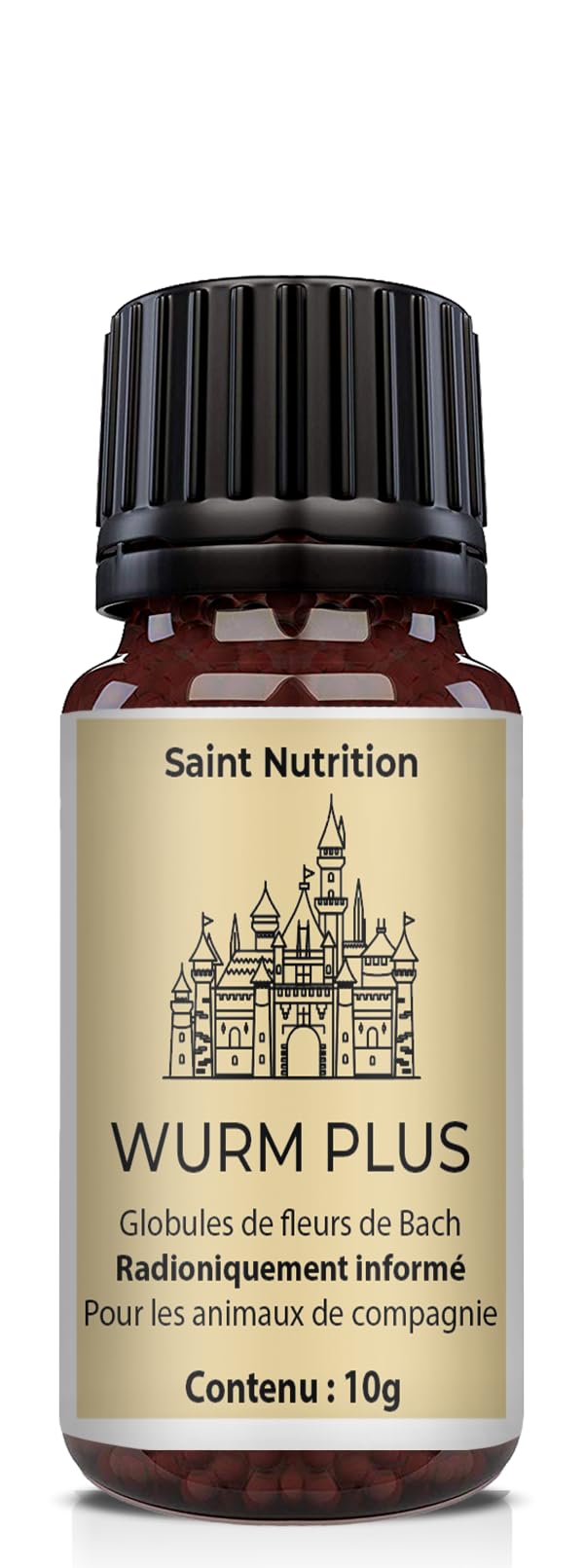 Saint Nutrition® Wurm Plus Globuli - für Tiere - DIE Wurmkur Alternative für Hunde + Katzen, natürliche Ernährung für Hund & Katz, 10 g Inhalt