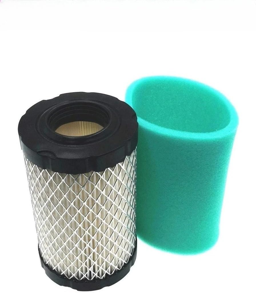 filtro aria moto Confezione da 2 filtri dell'aria 796031 sostitutivi per cartuccia detergente OEM BS 992376 590825 594201 con 797704 pre-adatta per tosaerba
