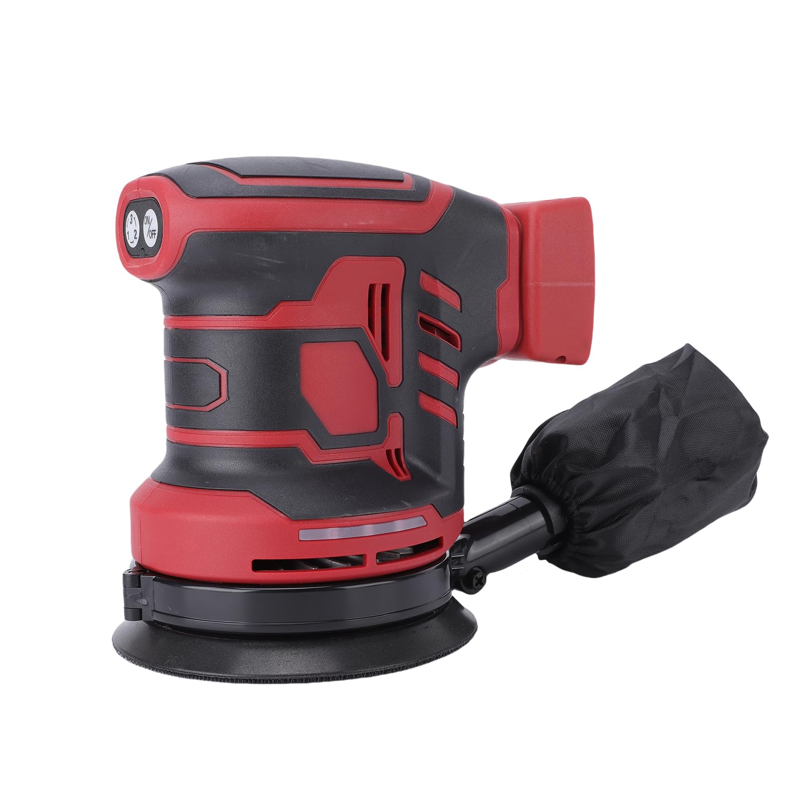 Hyuduo Miwok Lijadora Pulidora Inalámbrica de 18 V, Motor de 300 W con 3 Velocidades 7000 9500 11000 RPM, Lijadora de 125 Mm y 5 Pulgadas para Pulido de Pintura de Muebles de Metal y