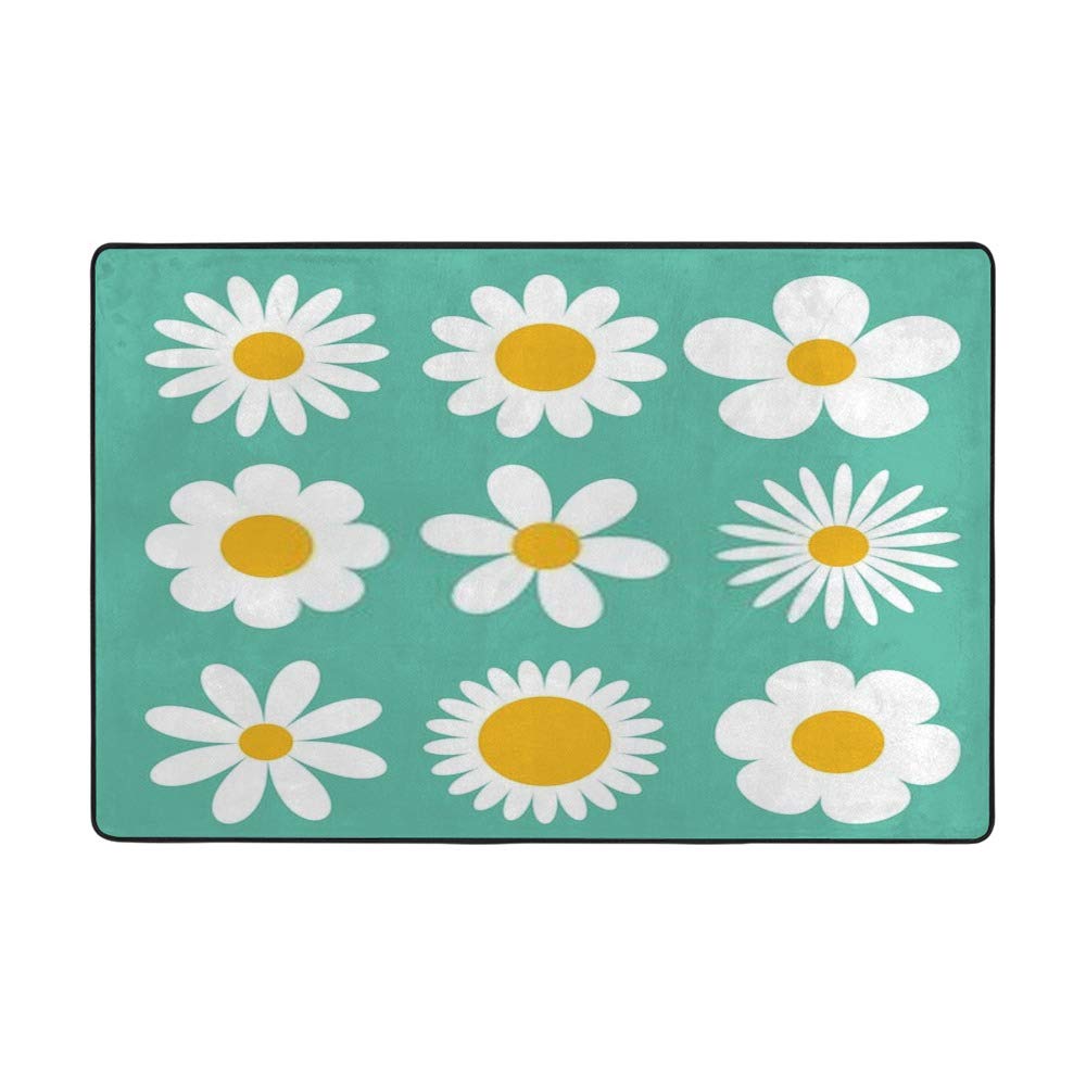 Tapis camomille marguerite blanche pour créer un cocon chaleureux