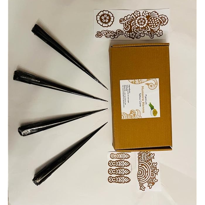Buy Humaira 4 Pack Henna Tattoo Cone for Hair Color with Temporary