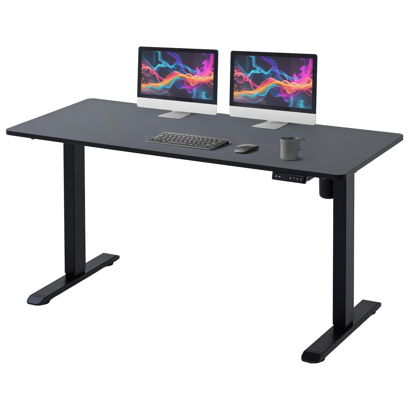 Amazon.co.jp: 山善(YAMAZEN) 昇降デスク 電動 昇降式デスク 一