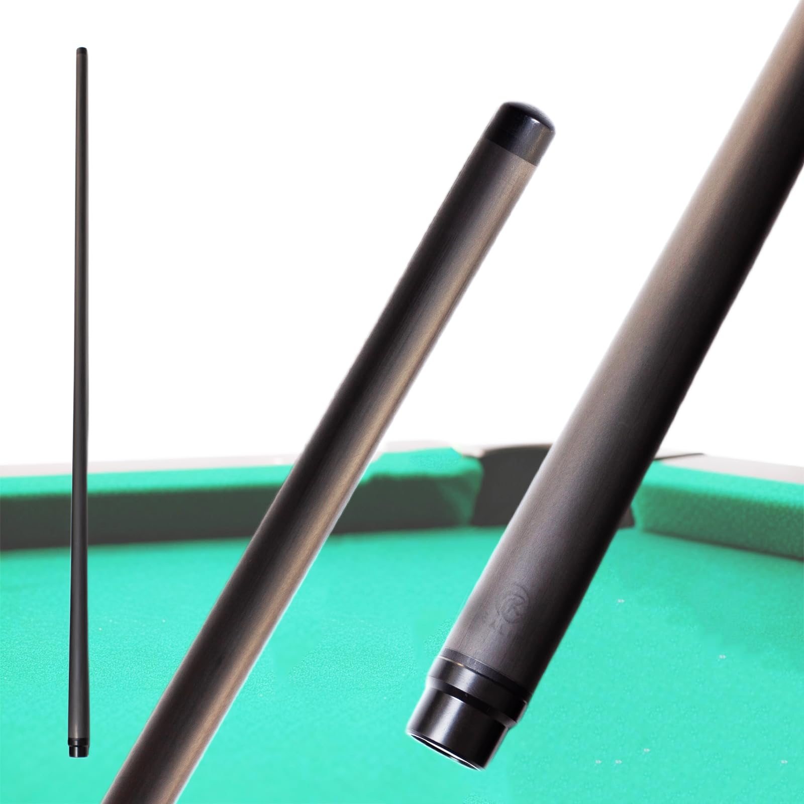 KHEALING 29-inch PING Carbon Pool Cue, Single Shaft, 11.8mm, 12.5mm, or 13mm Tips, Ultra Smooth and Controllable, Pro Taper (Uni-loc_13mm)