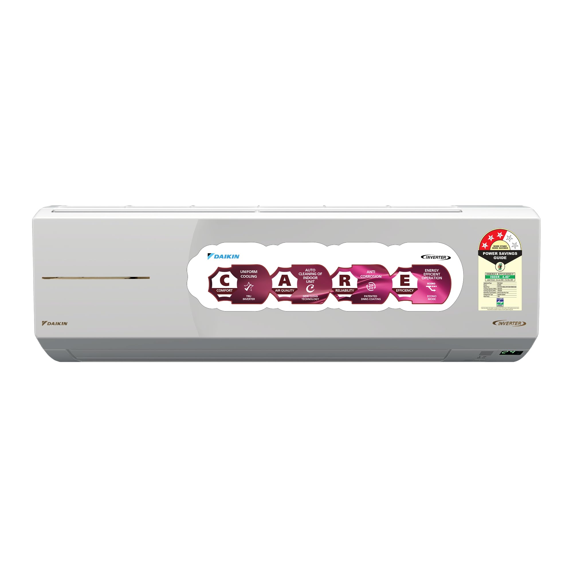 Daikin 1.0 Ton 3 Star Hot & Cold Inverter Split AC (Copper, PM1.0 Filter, FTHT35XV16, White)-image-37