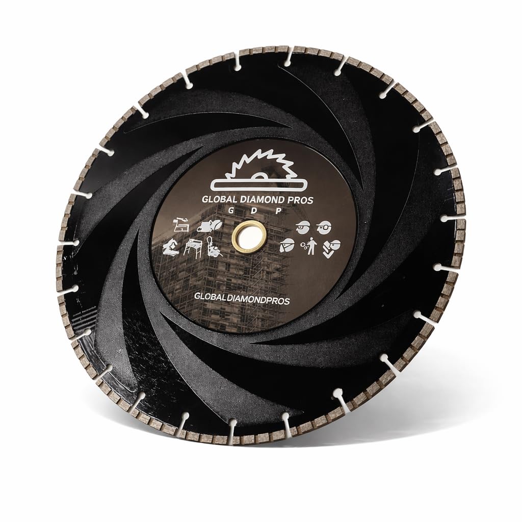 14" Ductile Iron Diamond Saw Blade for Hard Metals, Concrete, Ductile Pipe, 1"-20mm Arbor