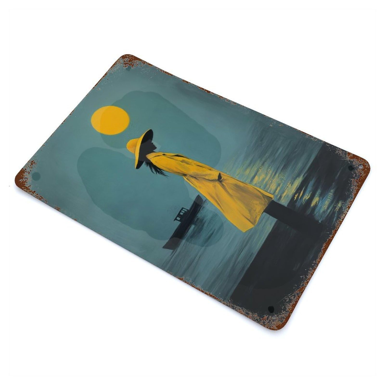 Horizon of Solitude Retro Metal Sign 11.8"x7.9", Ideal for Shed, Workshop And Garage Wall Decor