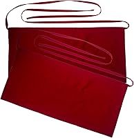 Vista 12 de Resistente al agua 3 bolsillos grandes cintura servidor delantal