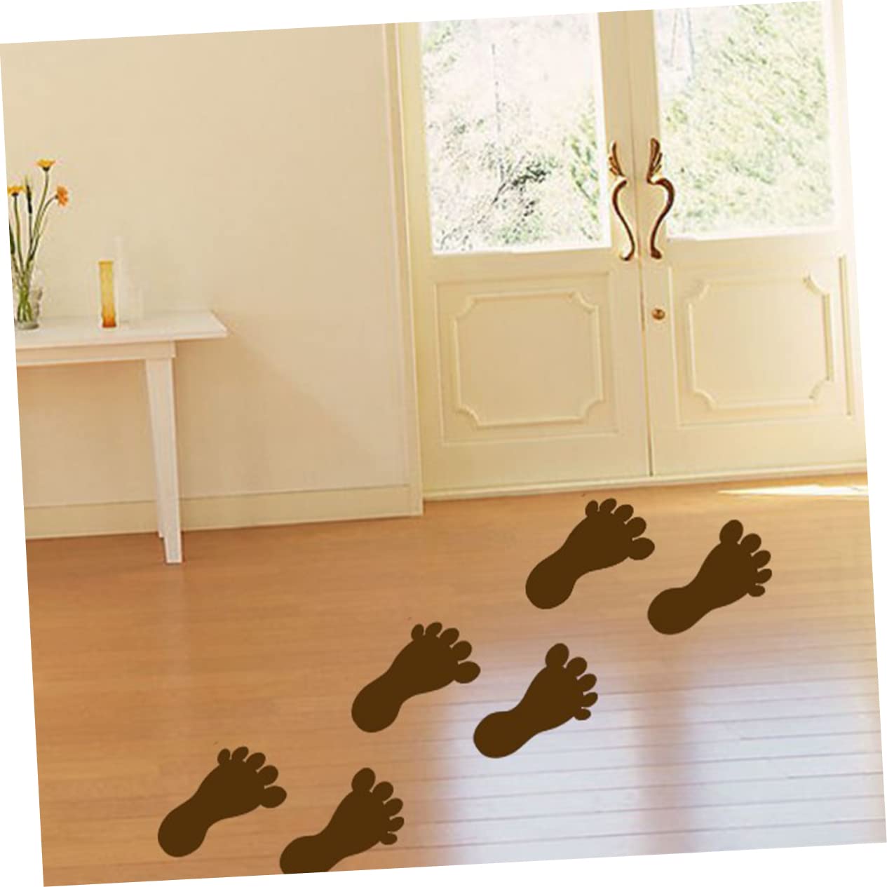 12 Autocollants D'empreintes De Pas Pour Sol - Antidérapants, Colorés - Pour écoles, Crèches, Garderie Et Sécurité Des Enfants
