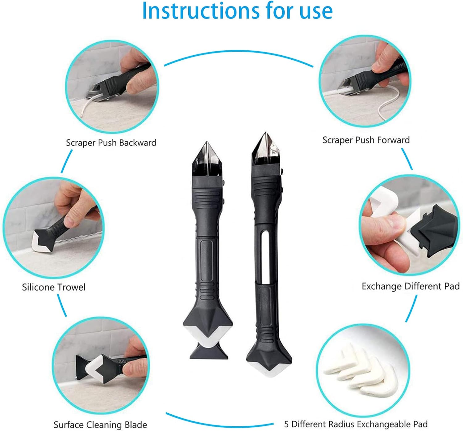 14 Grout Sealant Remover Tool 3 in 1 Grout Sealant Remover Tool Set