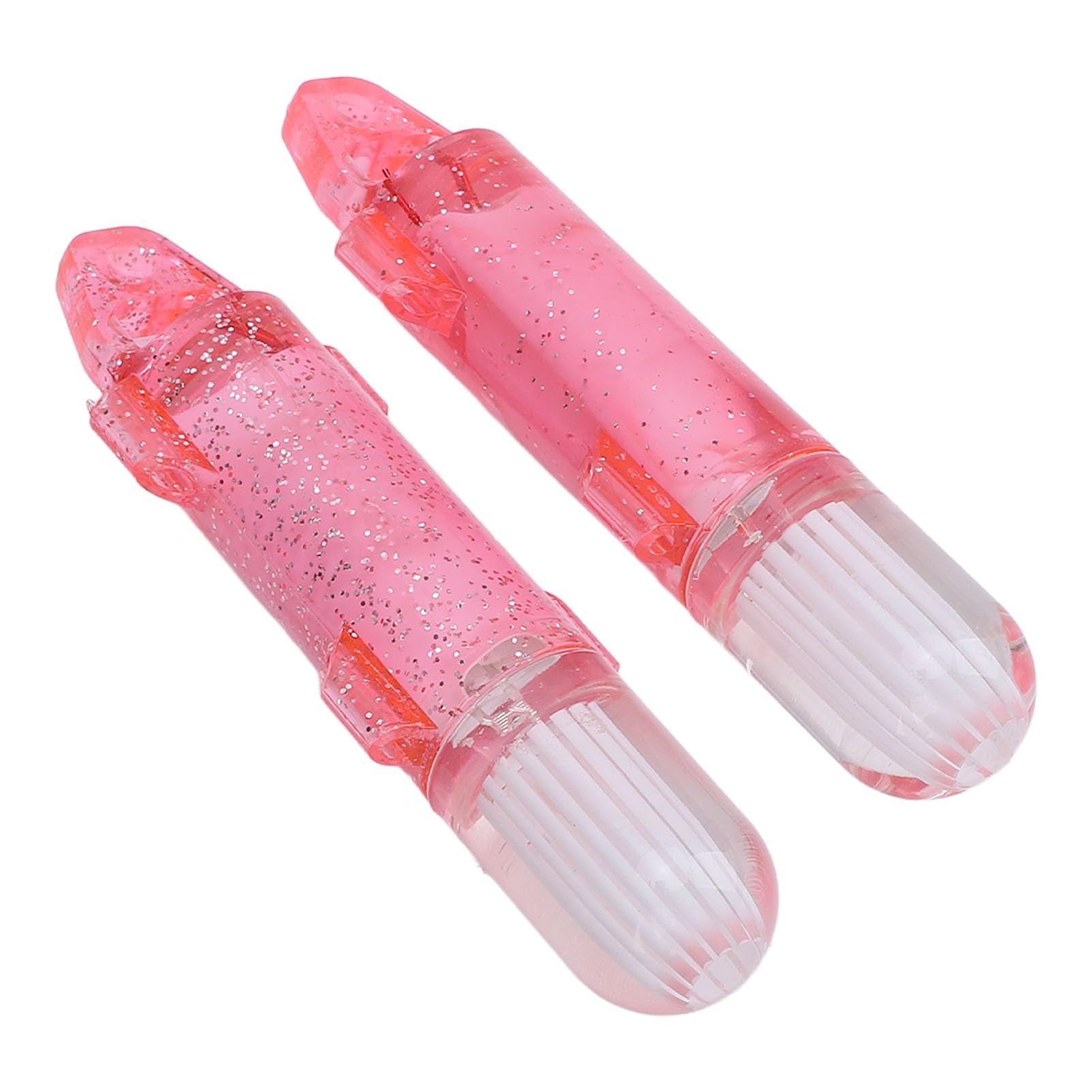 Underwater Fishing Light,2PCS Underwater Fishing Light Fiber Optic LED Deep Drop Fishing Light Flashing Attractants Fish Lamp Tools (Red Light)