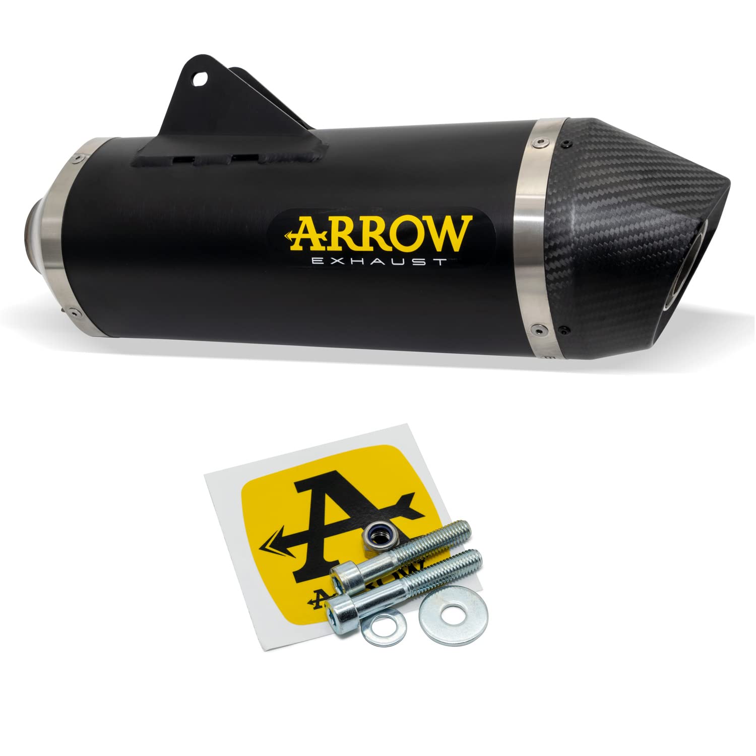 ARROW ARROW Race-Tech Aluminum Dark Silencer with Carby End Cap for KTM 690 SMC/Enduro 2019-2020
