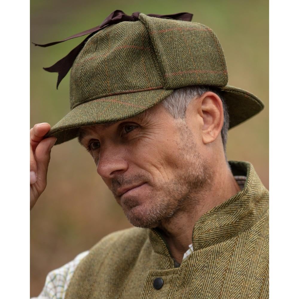 Walker & Hawkes - Casquette Deerstalker Derby - Unisexe - Tweed