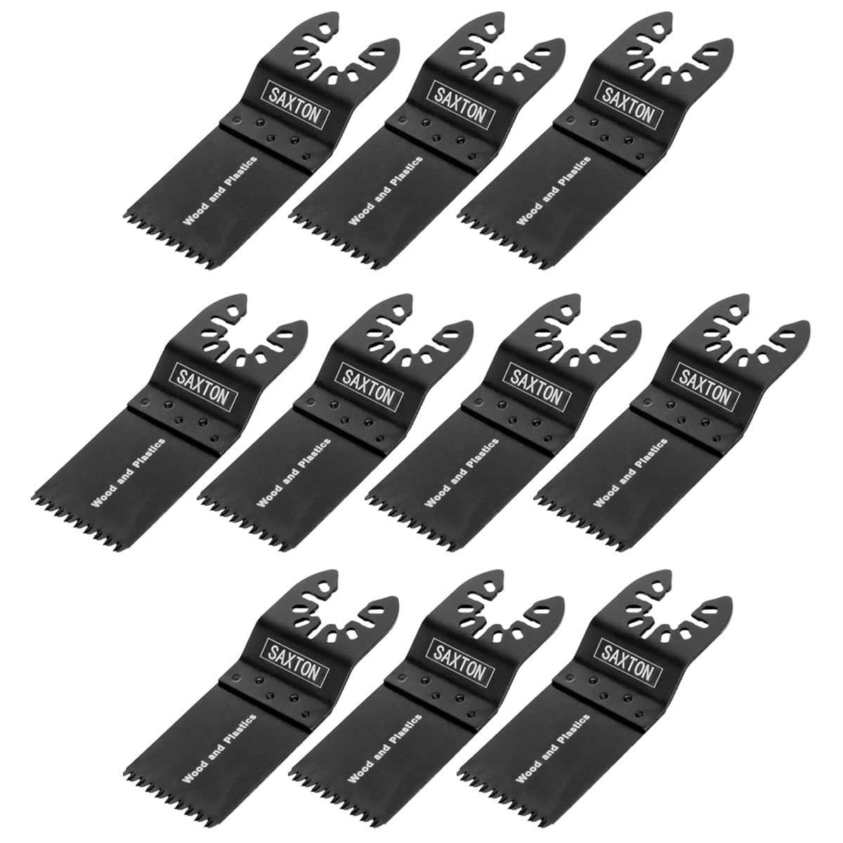 10 x 35mm Coarse Saxton Blades for Dewalt Wolf Stanley Worx Oscillating Multitools