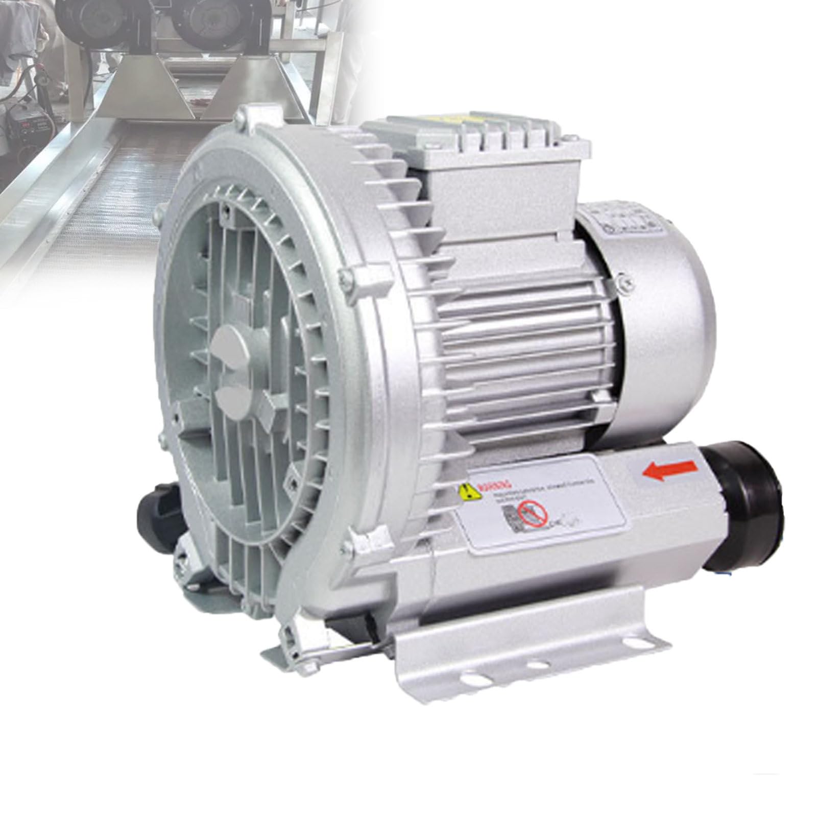 Pvxa Large Airflow Type High-Pressure Vortex Ring Blower,120W-7500W Regenerative Blower,for Sewage Aeration Aquarium Fish Pond SinglePhase-120W/0.16HP