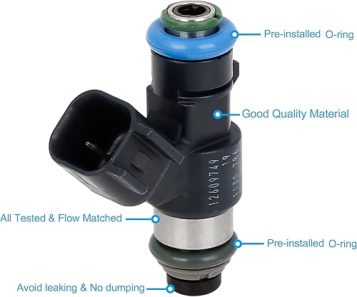 Miniatura 3 de X AUTOHAUX 12609749 Inyector de combustible para GMC Sierra 1500 6.2L 09-13 para Chevy Silverado 1500 6.2L 09-13 para GMC Yukon XL 1500 6.2L 09-14