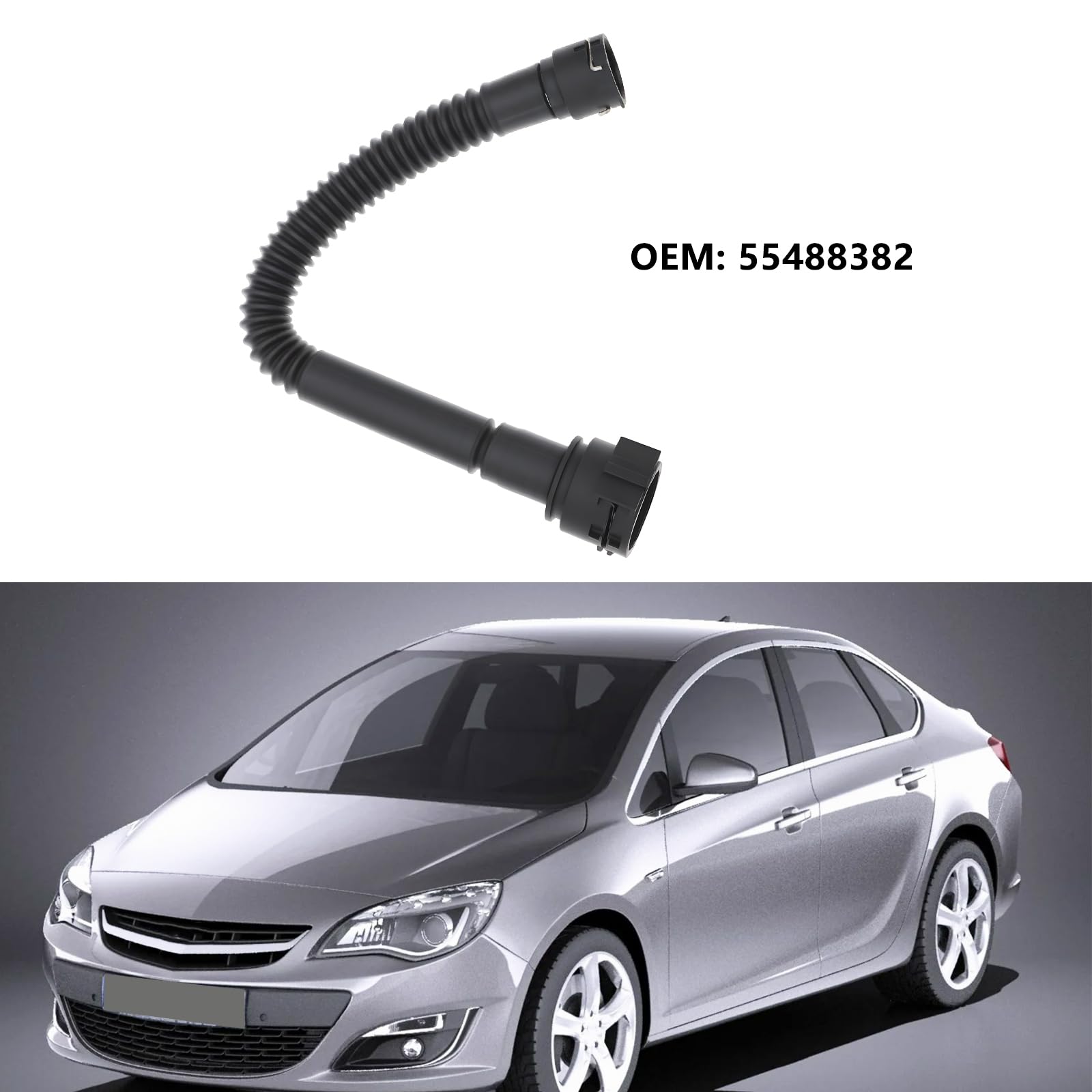 OTOTEC Manguera de Entrada del Radiador del Coche 55488382 Compatible con Opel Astra J Insignia A