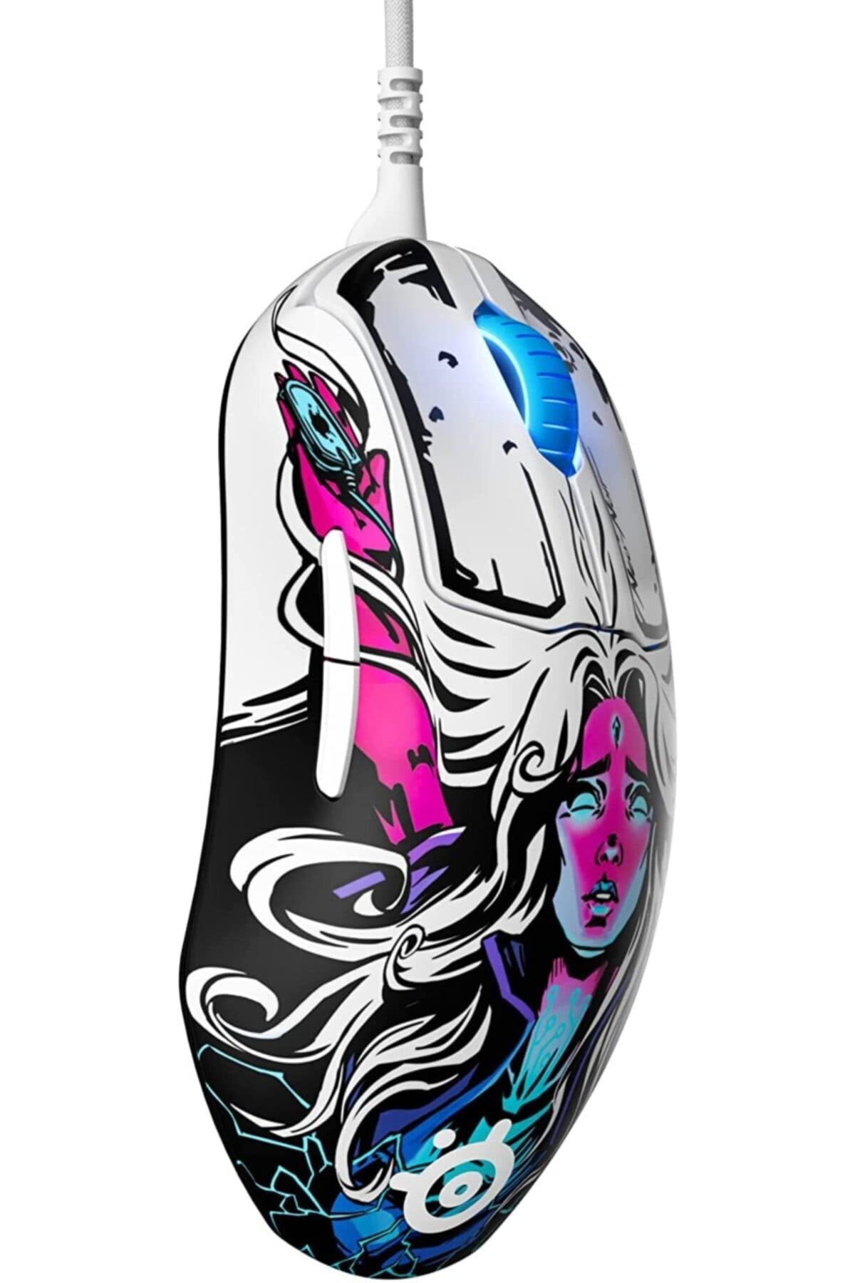 SteelSeries Prime Neo Noir - FPS mouse per giochi - Sensore ottico TrueMove Pro da 18.000 CPI - 5 pulsanti programmabili - Switch magneto-ottici - Brillante illuminazione Prism RGB