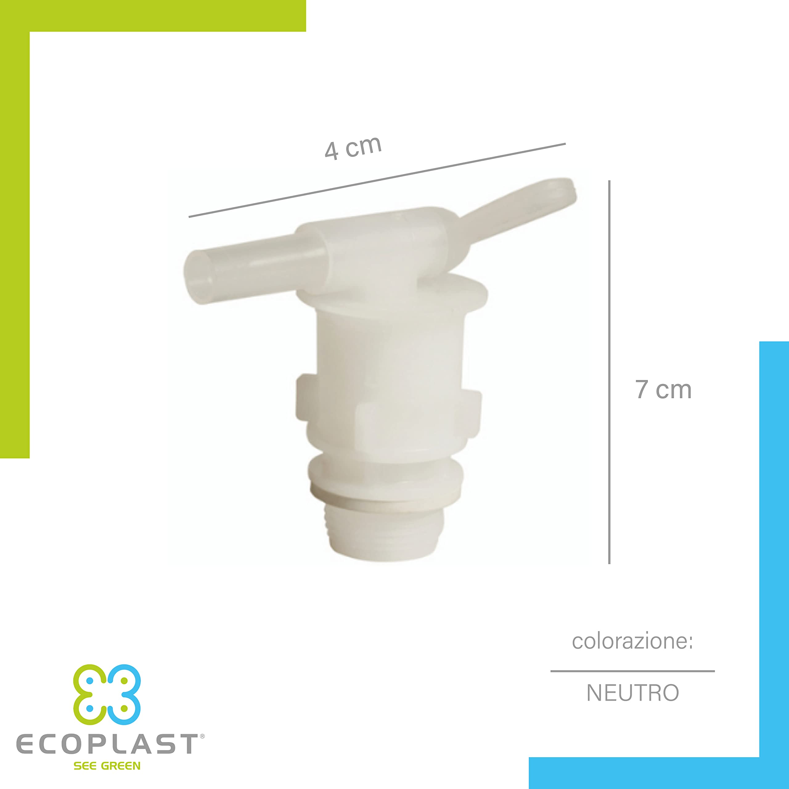 Ecoplast Robinet de réservoir en Plastique 40 x 70 cm