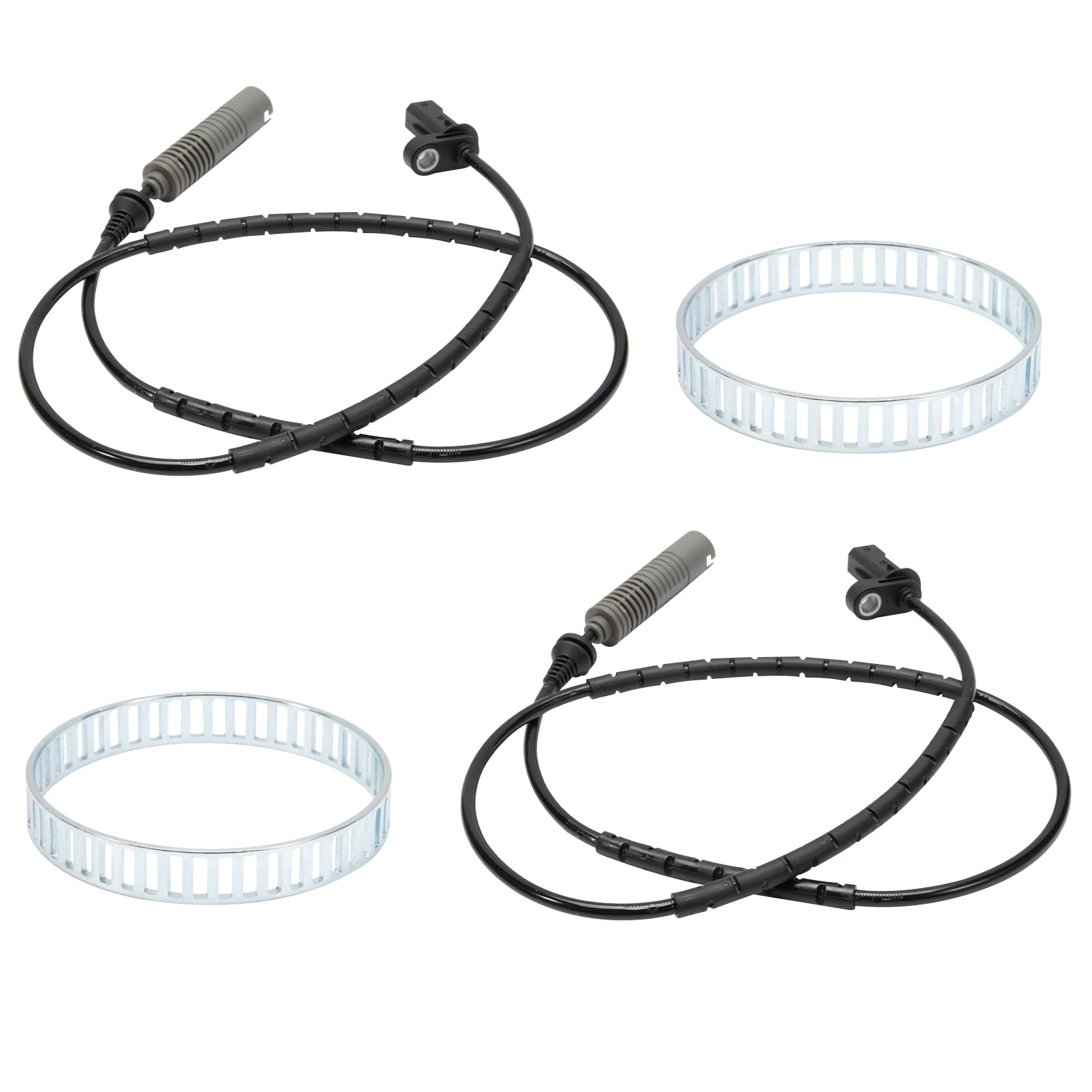 ABS-Raddrehzahlsensor Sensor ABS Ring Sensorring für 1-er E81 E87 3-er E90 E91 E92 33217504521 (Links & Rechts)