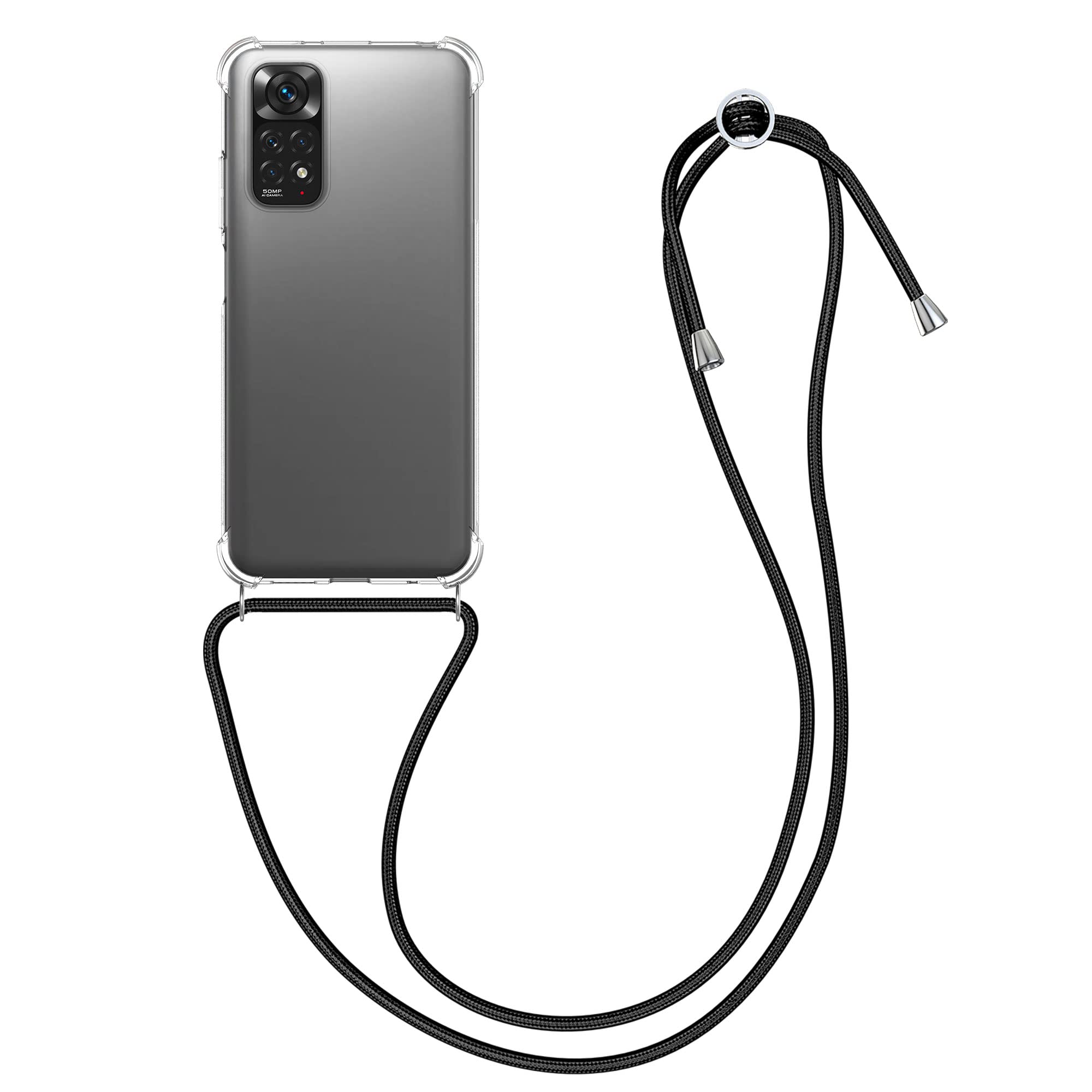 For Xiaoi Redi Note 11 4G / Note 11S 4G Anti-slip Clear Acrylic Hybrid TPU Phone Case(Transparent - View #7