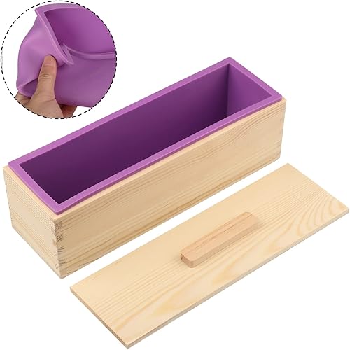 Miniatura 4 de Caja para pan de jabón, caja de jabón de 42 onzas para hacer jabón con cajas de madera, juego de 3, caja de barra de jabón se puede utilizar para