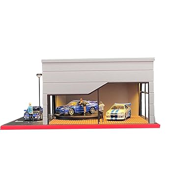 Amazon | 1/64スケール自動車ショールーム建築模型（車のモデル