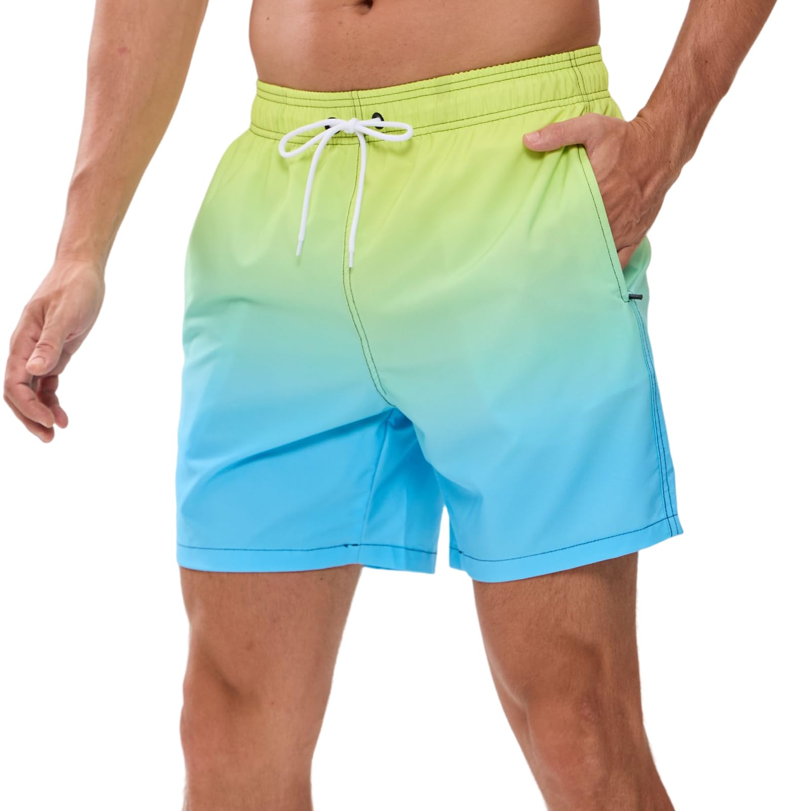 EDOTON Costumi da Bagno Uomo, Leggeri ad Asciugatura Rapida Costume Piscina Uomo Lungo Impermeabili Costume Uomo Mare con Cintura Regolabile e Tasche/Nuoto/Surf/Casual