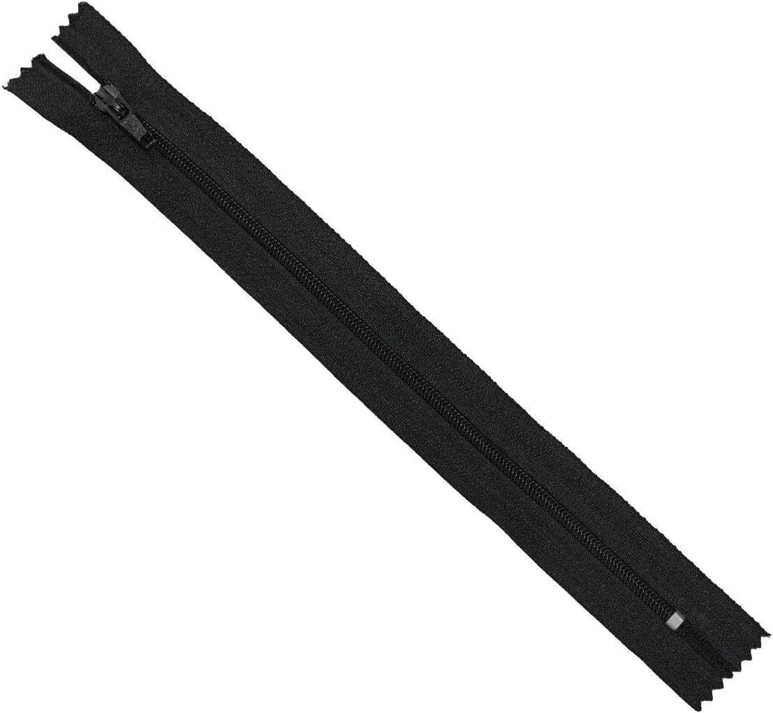 Czsycdsf 100 Pcs #3 Nylon Zippers for Sewing, Sewing Bulk Zippers Craft Zippers Handmade Replacement Zipper Sewing Zipper DIY Garment Zipper for Tailor Sewing Crafts, Dresses, Skirts, Pillows, 7.87"