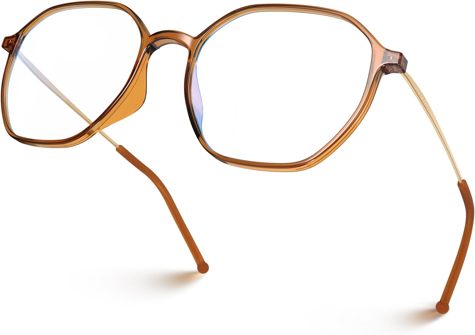 VISOONE Light Weight TR90 Blue Light Blocking Glasses Frame with Anti Glare Eye Protection for Women and Men RANE