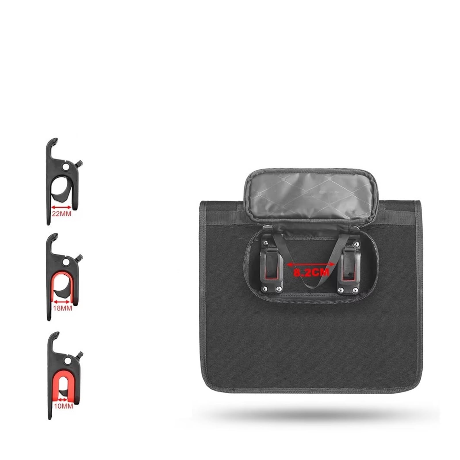 Borsa Posteriore Moto Borsa Laterale Impermeabile Motore Sgancio Rapido 13 Litri Bordo Supporto Interno Per Riporre Bagagli