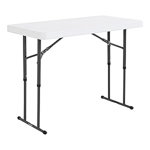 Lifetime - Mesa Plegable de Altura Ajustable