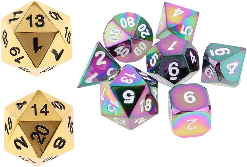 Role Playing Dice Tongina 9pcs Multi Side Dice D4 D Die Set For Dnd Mtg Trpg Kids Teaching Game Prop Baccman Se