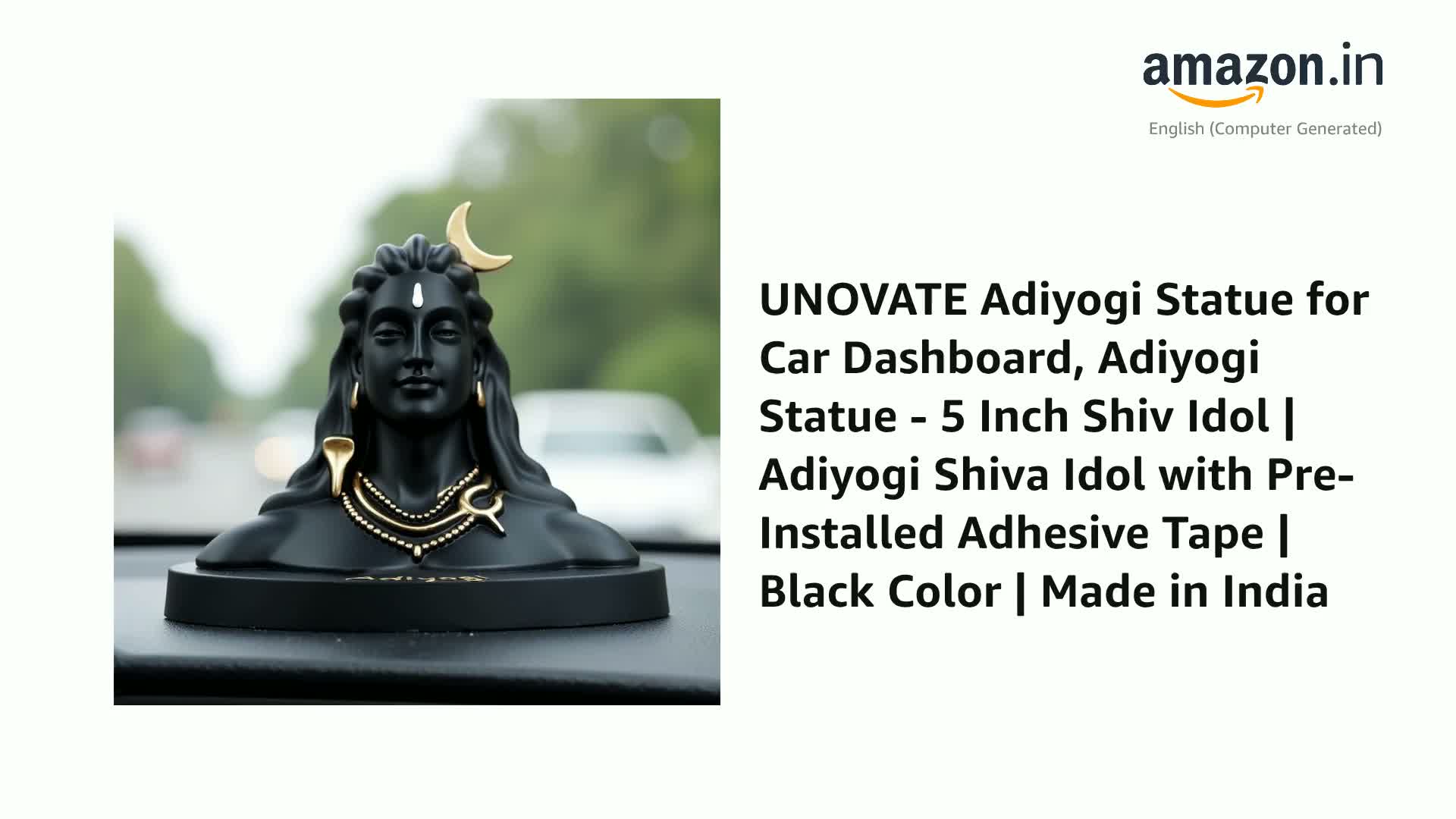 Hanuman Idol For Car Dashboard, Home, Office Desk - Hanuman Murti For For Pooja, Temple Showpiece, Decoration, Festivals And Gifting. (Black, 9cm) - Price History