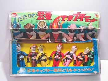 ●忍者キャプター●花忍キャプター●ソフビ人形●中古品● Amazon.co.jp: ポピー製 ソフビ 忍者キャプター たたかえ！忍者