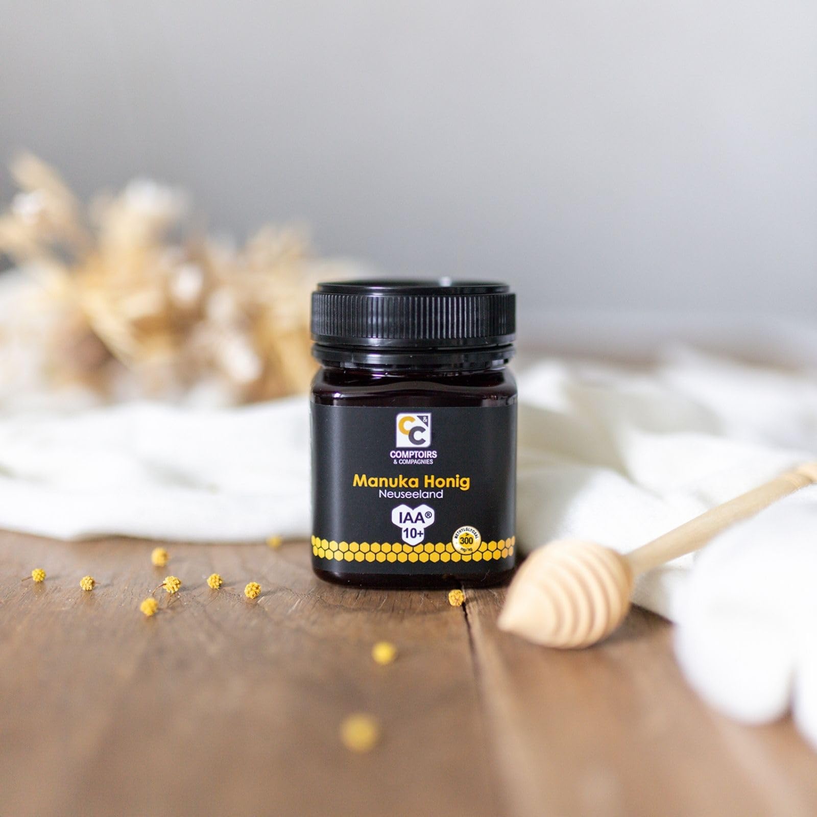 COMPTOIRS ET COMPAGNIES - Miel de Manuka Actif - IAA10+ (MGO263+) - Origine Nouvelle Zélande - 250g