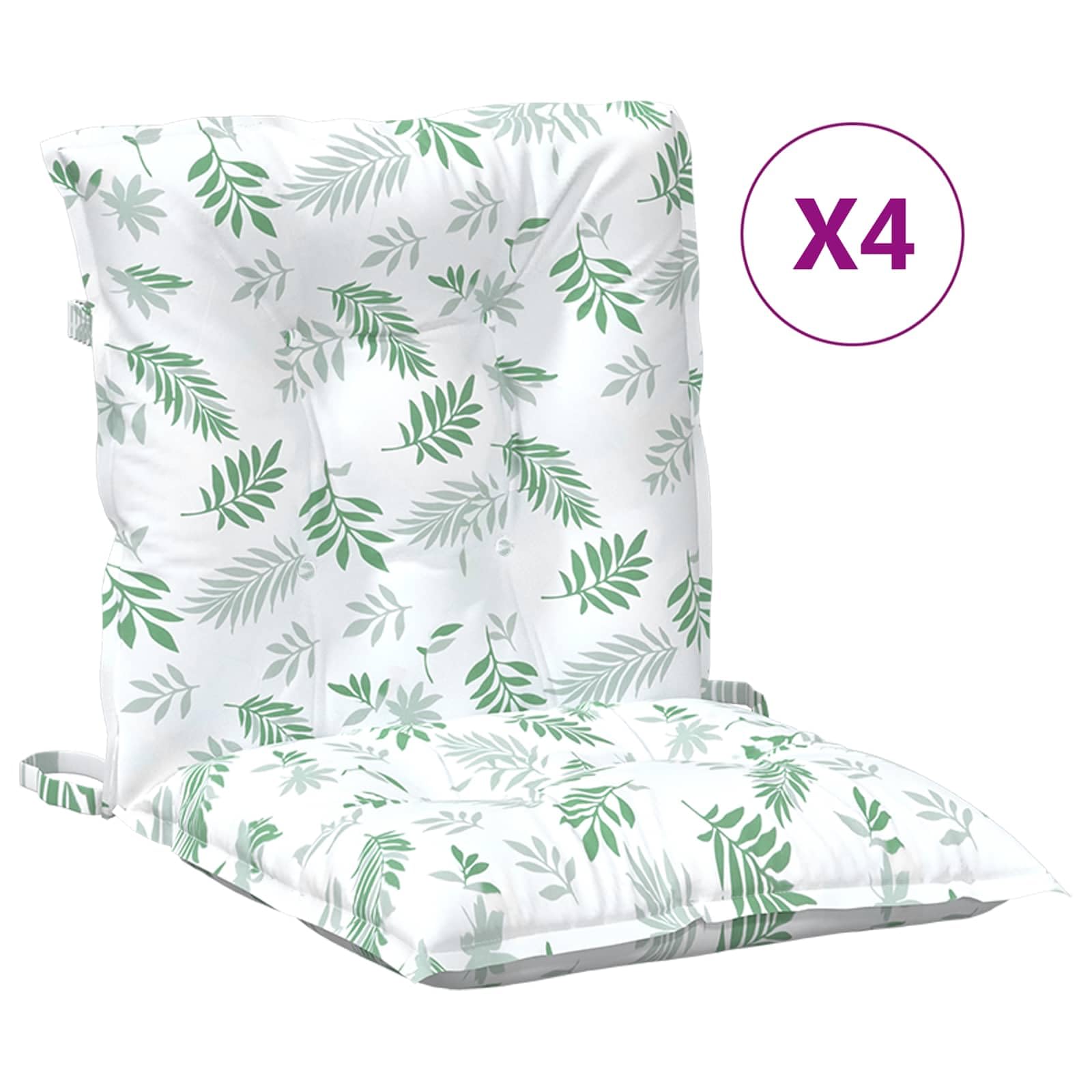 Cuscino da Esterno 100 x 50 x 7 cm 100% poliestere con imbottitura in fibra, design antiscivolo, fascia elastica e laccetti, ideale per sedie da giardino, terrazza, cucina, ufficio