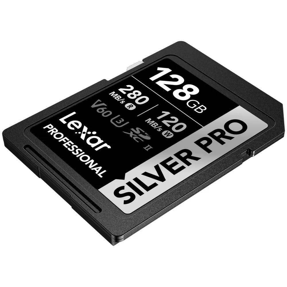レクサープロフェッショナルSDXC128GBシルバープロUHS-II V60