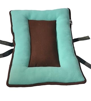 Comfy Polyfill Filled Easy Foldable Dog/Cat Bed with Handle (Turquoise, XX-Large)