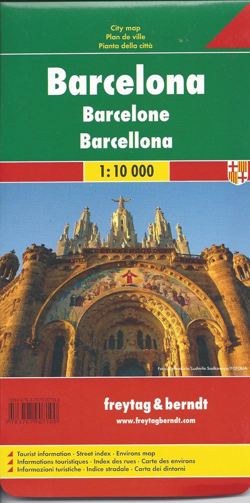 Barcelona City Map: citymap 1:10 000: Stadskaart 1:10 000