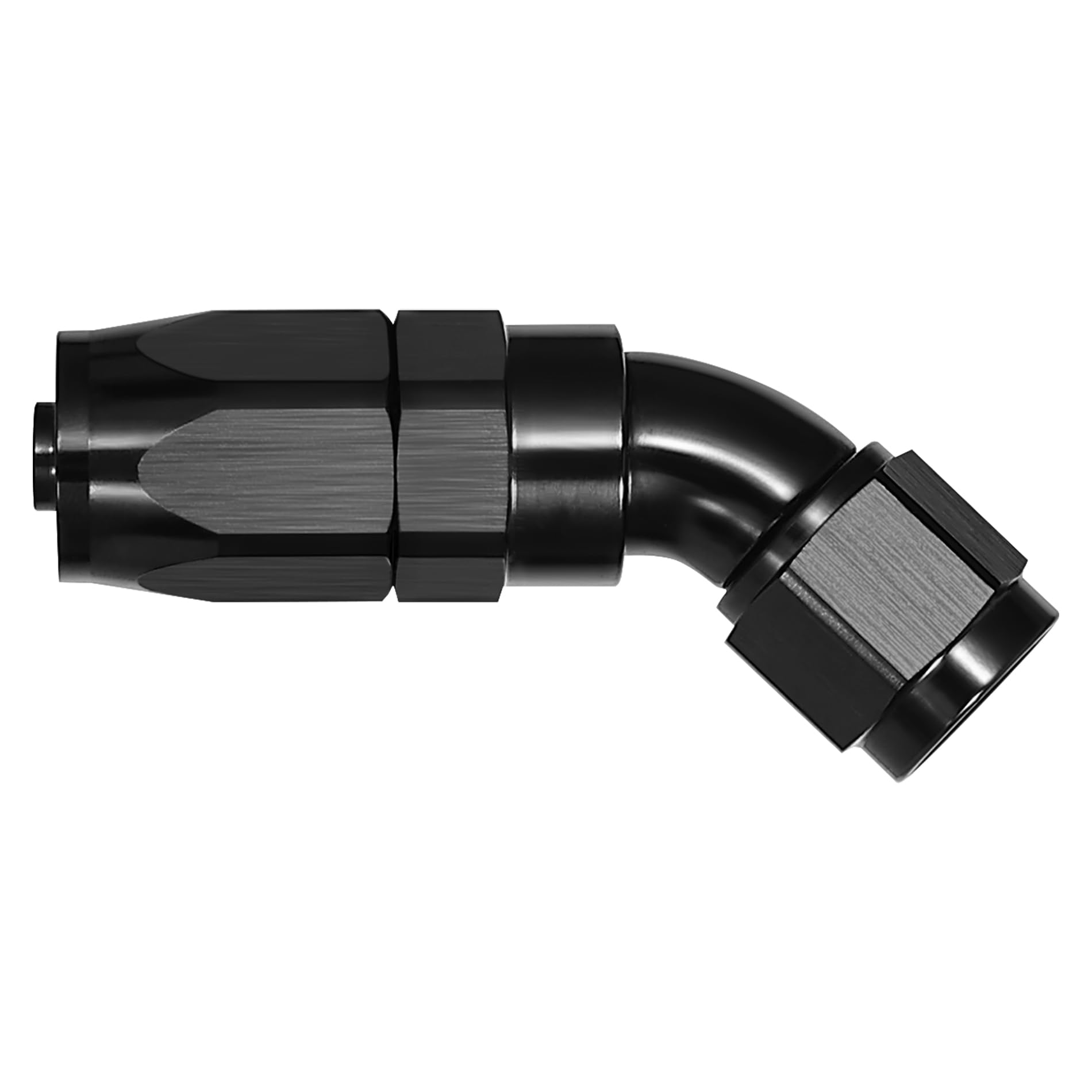 EVIL ENERGY 6AN 45 Degree One Piece Full Flow Hose End Fitting Swivel for CPE Braided Hose