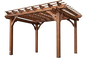 12' x 10' Cedar Wood Backyard Discovery Pergola: Create a Tranquil Outdoor Haven