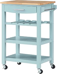 Kitchen Islands We're Absolutely Obsessed With (All on Amazon) Convenience Concepts Ellaine Butcher Block Cart