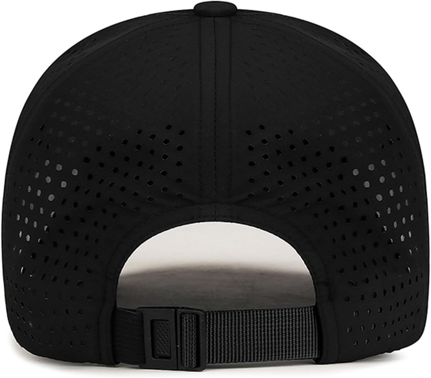 YOWOCAL Quick Dry Baseball Cap, Mesh Golf Hat, Adjustable Sports Hat for Men Women, Black - Image 3