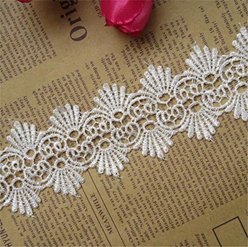 5 Yards Lace Trim Ribbon Lace Embroidered Edge DIY Sewing Craft Trimming - Foto 9