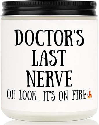 Niyewsor Doctor Gifts for Men Women, Funny Doctor Candle, Doctors Day Gifts for Doctors, Birthday/Appreciation/Christmas Gift for Physician, Surgeon, OBGYN, Handmade, 7oz