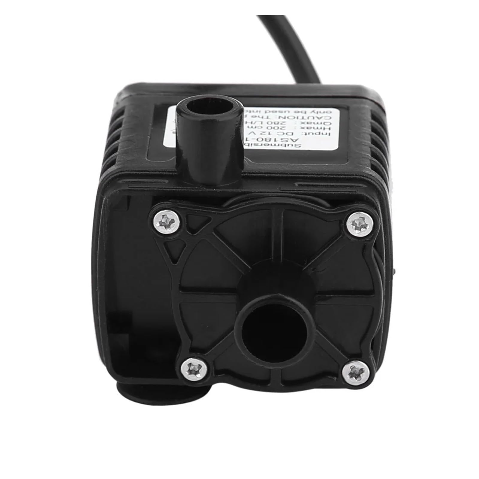 Bomba de agua de diafragma autocebante Mini bomba de agua sumergible sin escobillas, impermeable, 12 V CC, 280 l/h, for piscina, acuario y pecera.