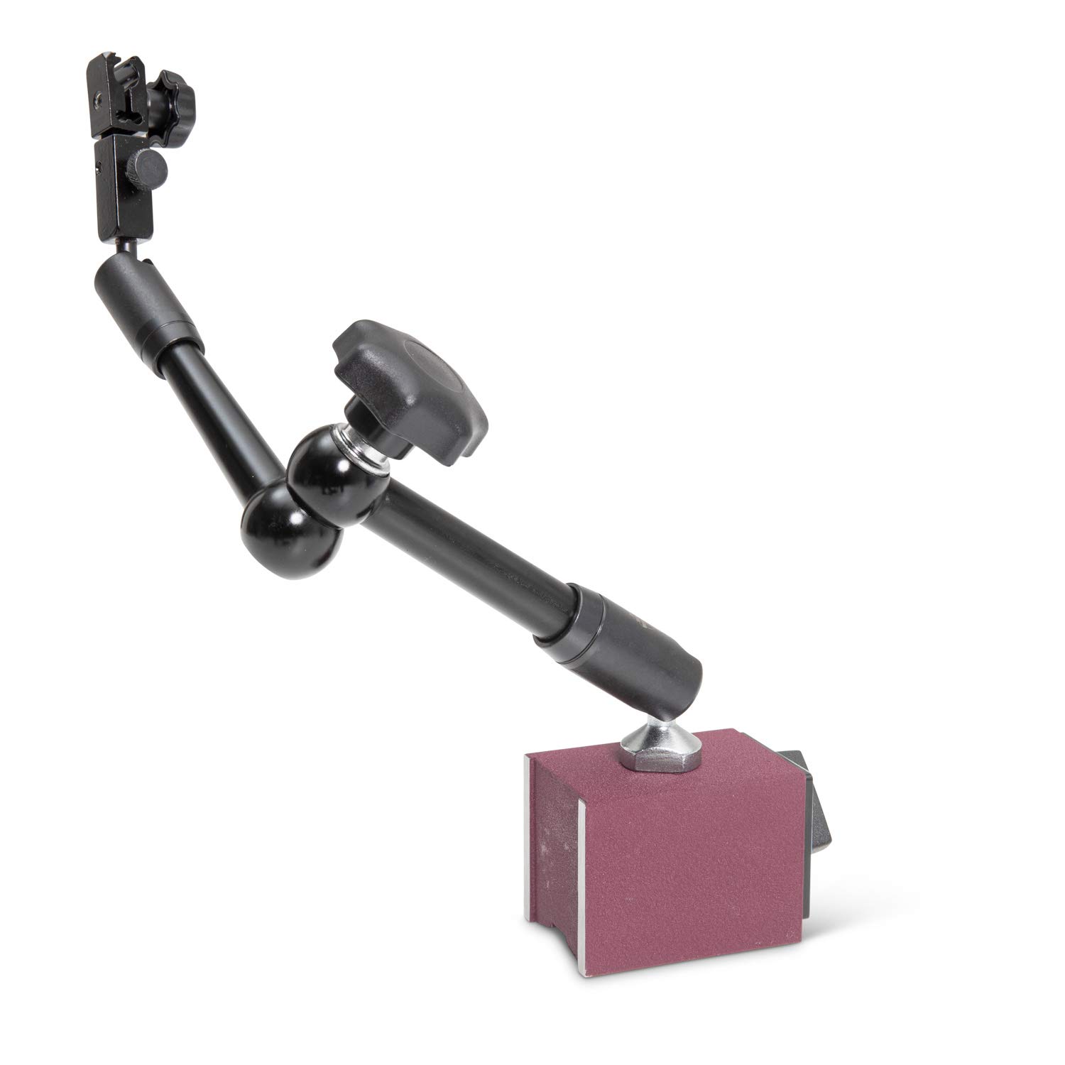 SOPORTE ARTICULADO PARA COMPARADOR, Comparator de precisiòn con longitud total de 290 mm y base magnética 60 kg