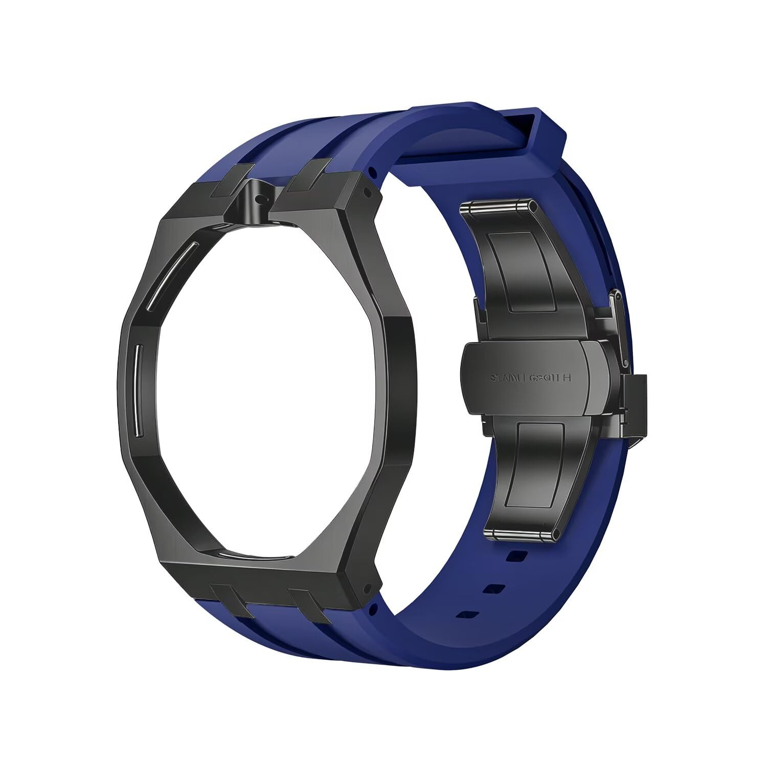 TingYR Bracelet Compatible avec Swatch Royal Pop, Bracelet de Montre en Silicone avec Boîtier De Montre En Acier Inoxydable, Confortable Étanche.
