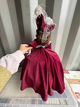 Amazon | フランス人形赤ドレス/高さ約52cm西洋人形 | 人形