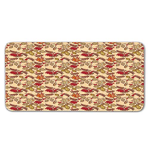 FAIEK Alfombras De Pasillo Patrón Largas Moquetas Largo Entrada Felpudos Patrón 3D Anti-desvanecimiento Anti-Sucio Aplicar para Ventana De Bahia Dormitorio Sala Lavable Cortable 50x80cm